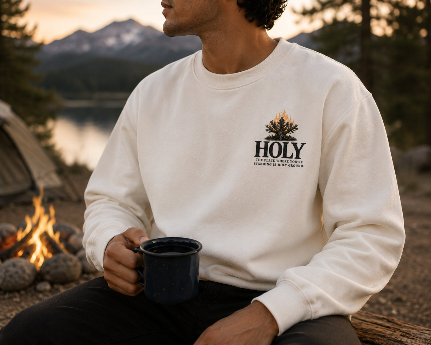 Holy Ground | Essential Heavyweight Crewneck Unisex Sweatshirt | Exodus