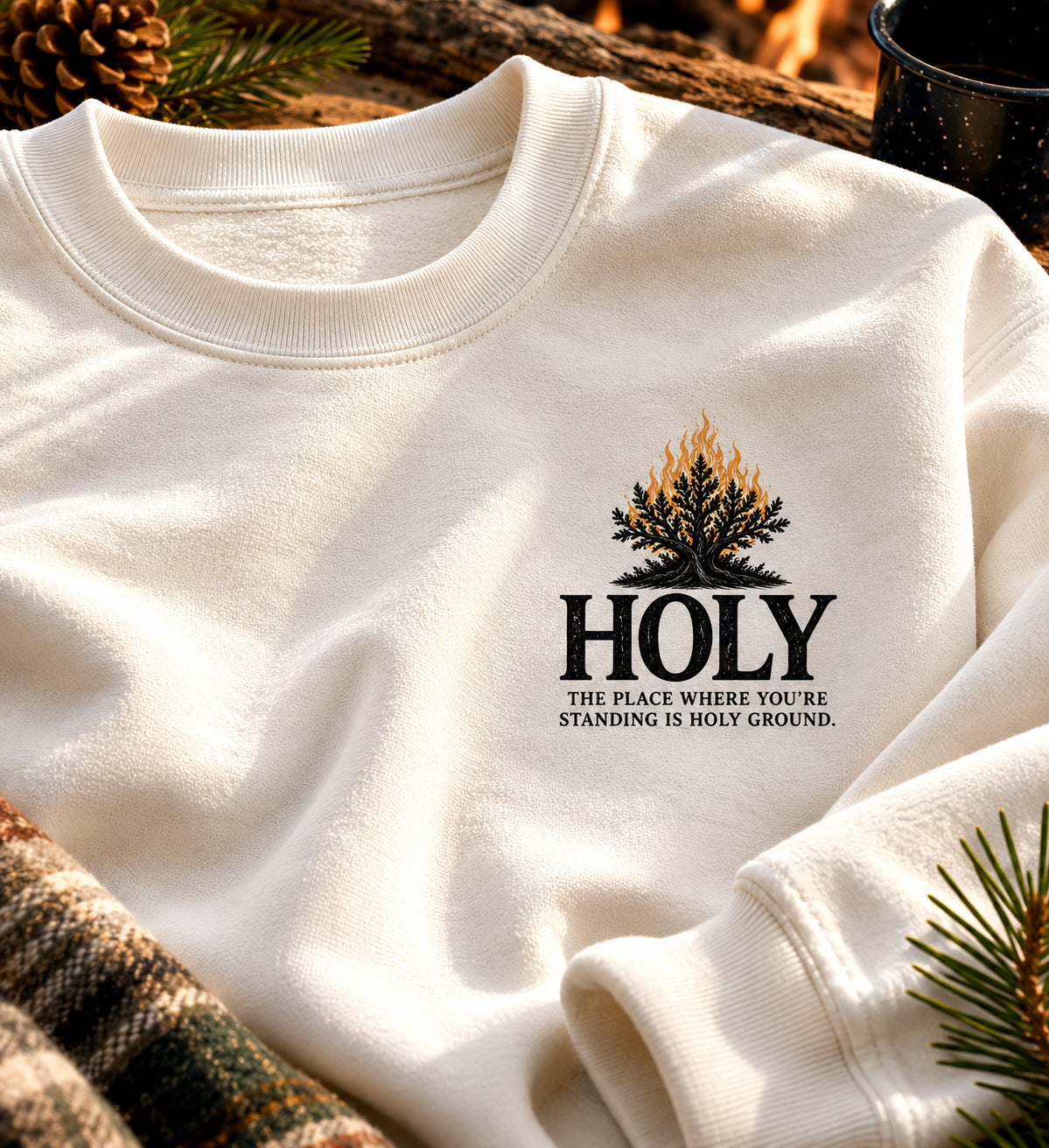 Holy Ground | Essential Heavyweight Crewneck Unisex Sweatshirt | Exodus