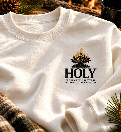 Holy Ground | Essential Heavyweight Crewneck Unisex Sweatshirt | Exodus
