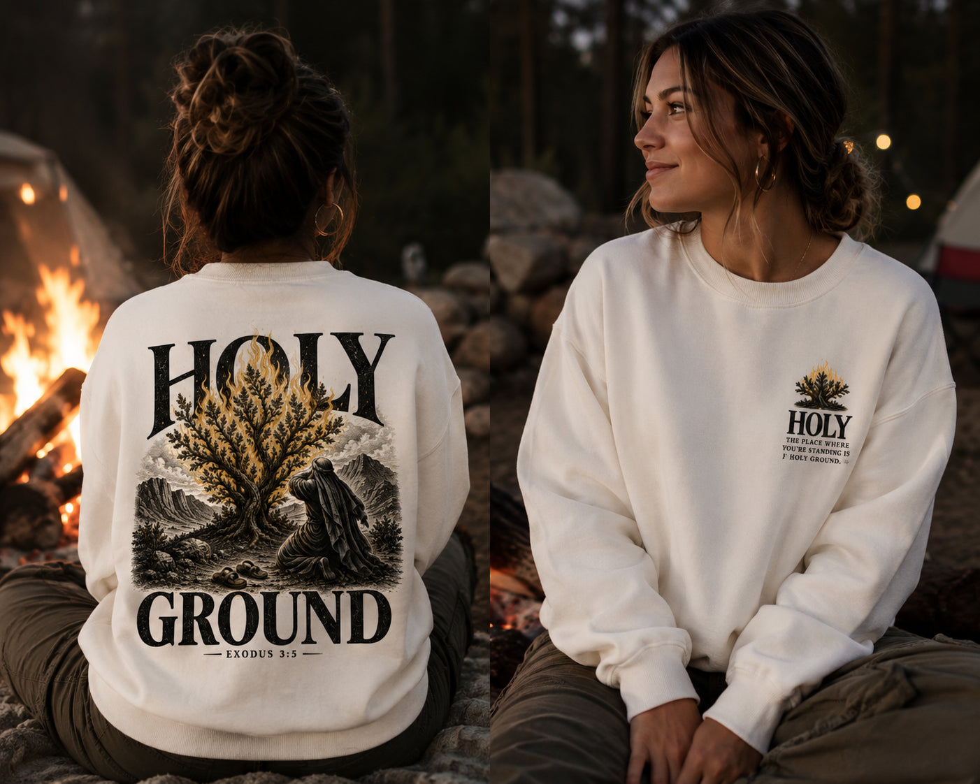 Holy Ground | Essential Heavyweight Crewneck Unisex Sweatshirt | Exodus