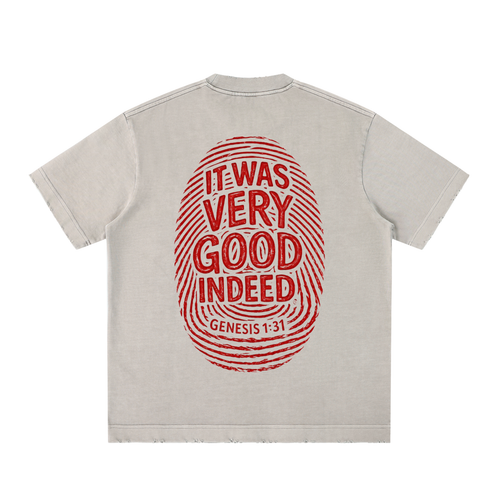 Image Bearer |Heavyweight Vintage Washed Frayed T-Shirt | Genesis